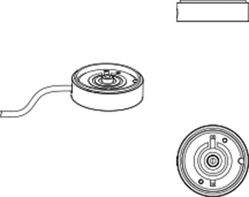 DC Plate 1, simple, blanc