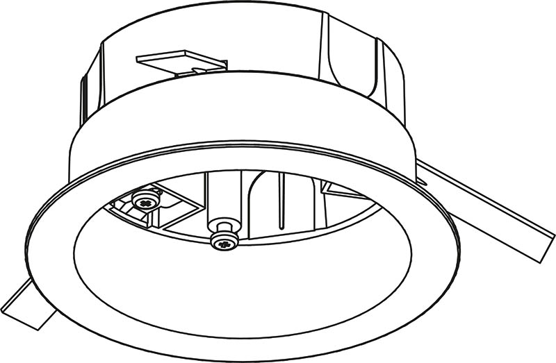 Flasque encastrée pour adaptateur GA70