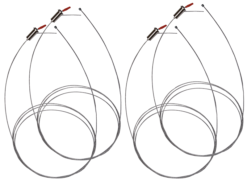 Kit suspension pour panneaux, 4x points de fix.
